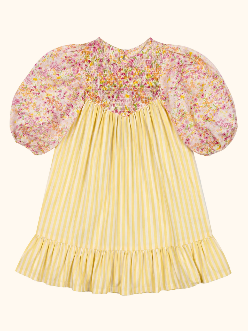 Buttercup Fields Puff-Sleeve Dress