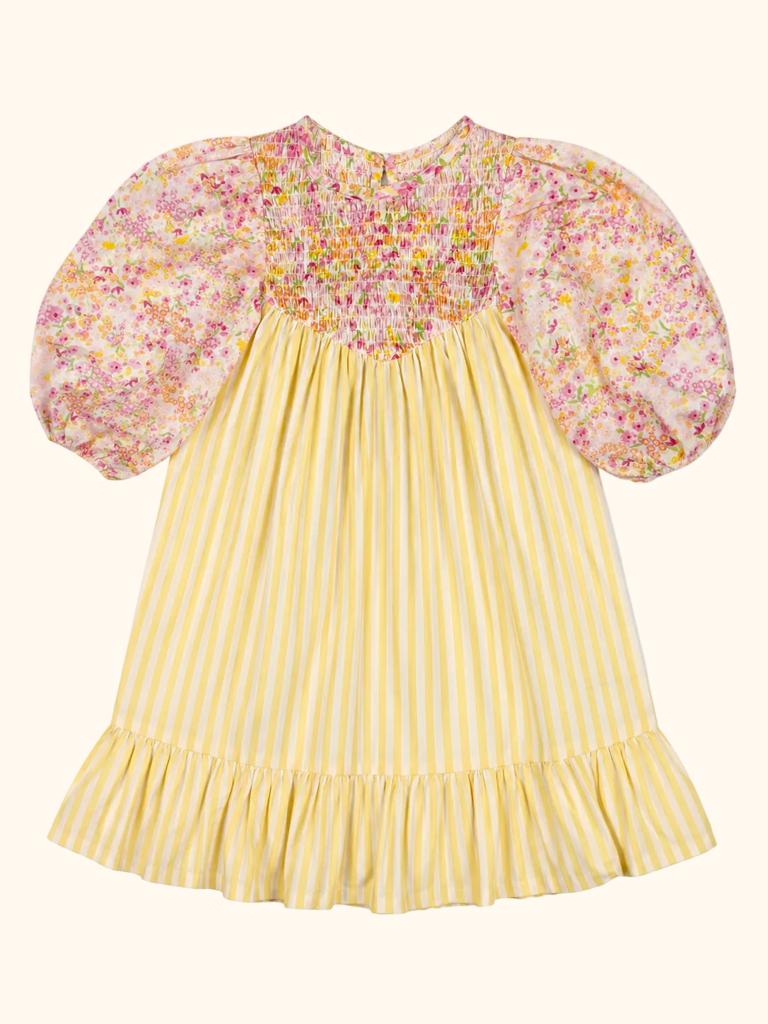 Buttercup Fields Puff-Sleeve Dress