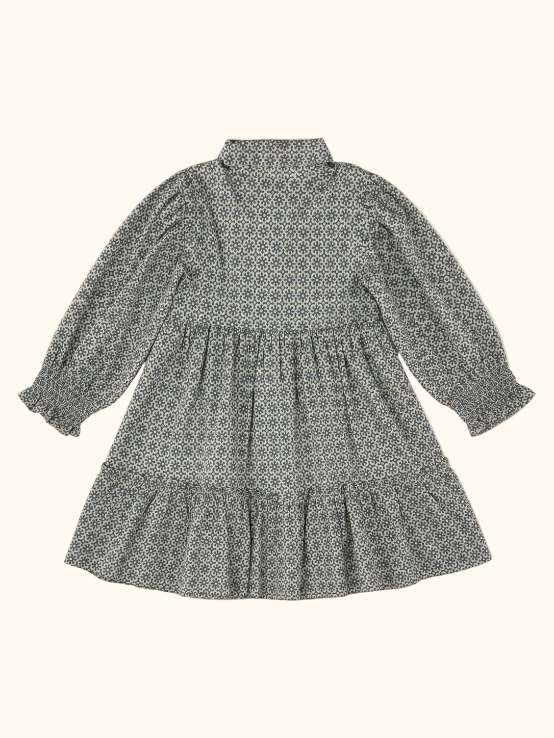 Floral Smocked Shirt Dress