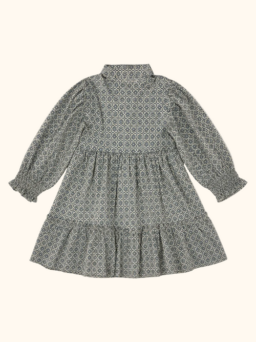 Floral Smocked Shirt Dress