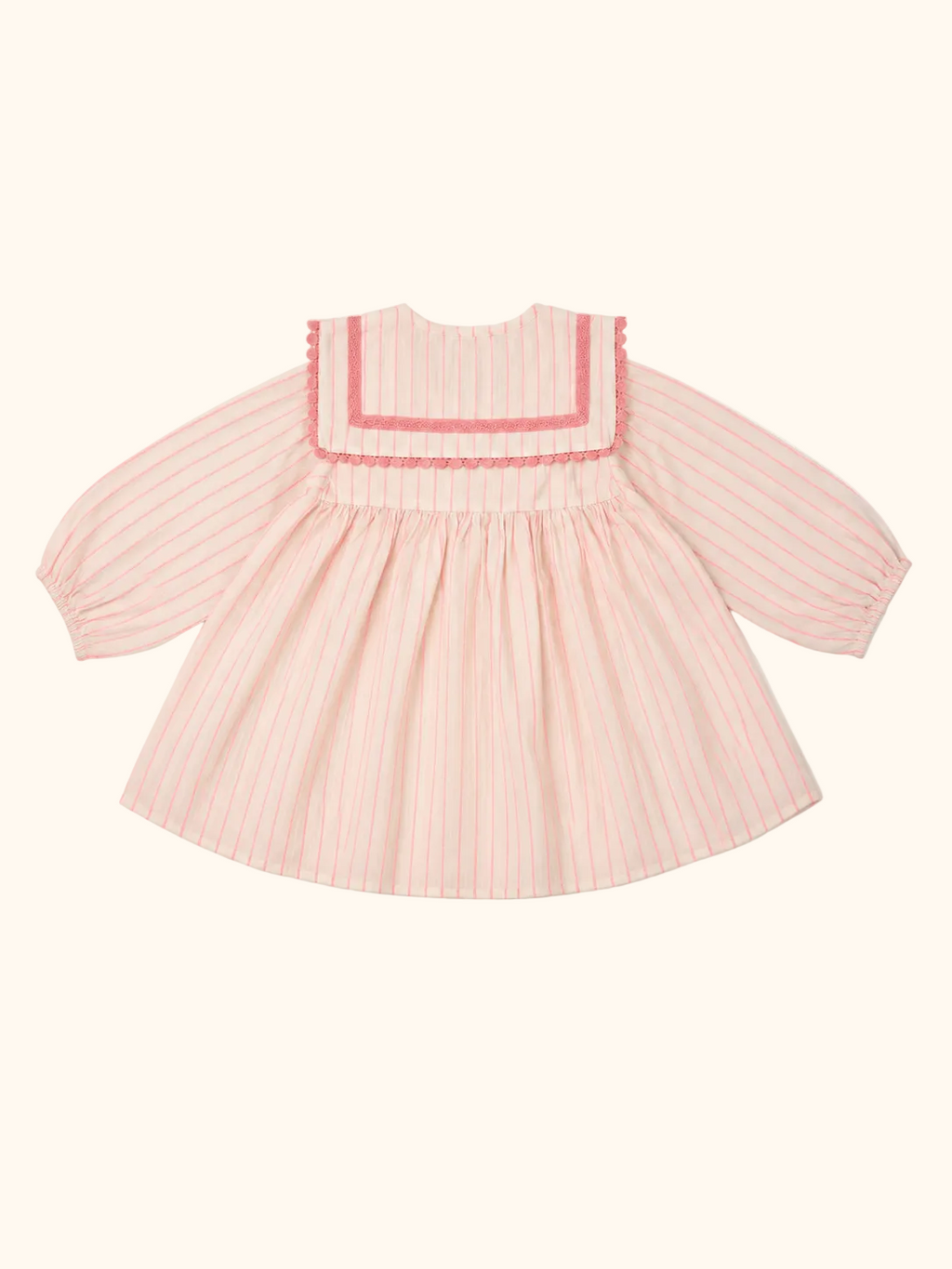 Pink Stripe Smock Dress