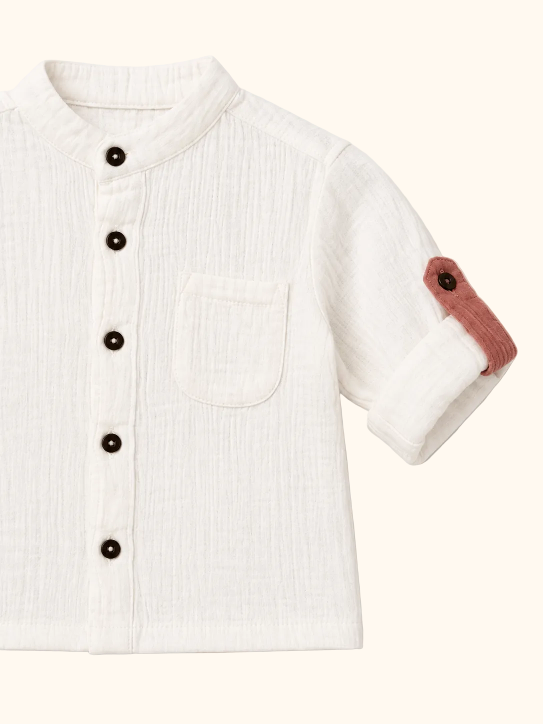 Muslin White Shirt &amp; Terracotta Pants Set