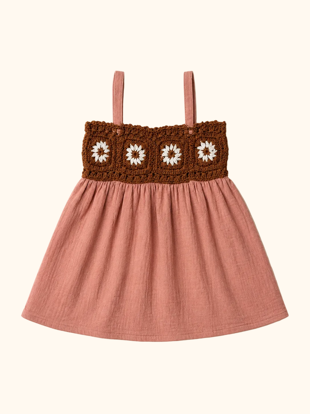 Muslin Daisy Days Crochet Dress