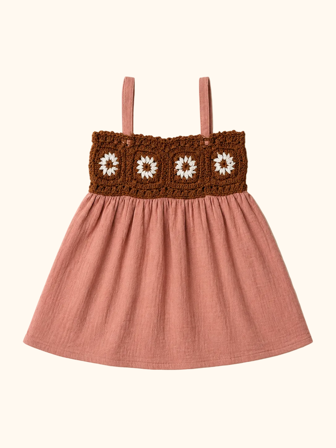 Muslin Daisy Days Crochet Dress