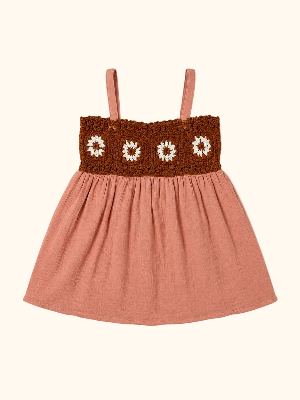 Muslin Daisy Days Crochet Dress