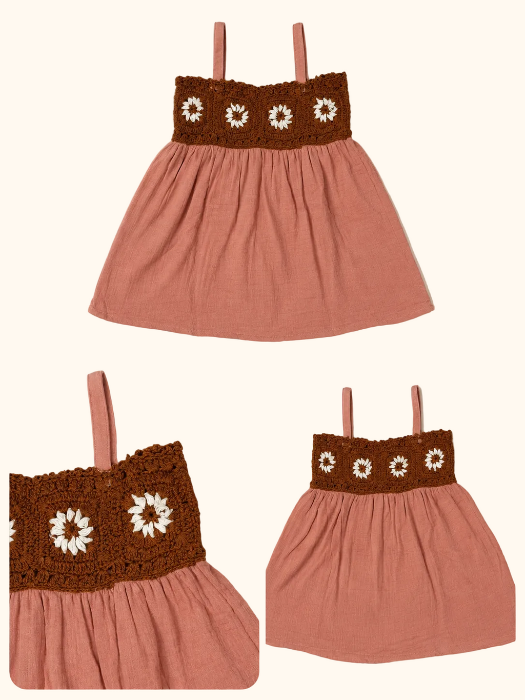 Muslin Daisy Days Crochet Dress