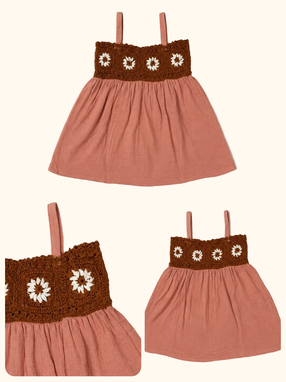 Muslin Daisy Days Crochet Dress