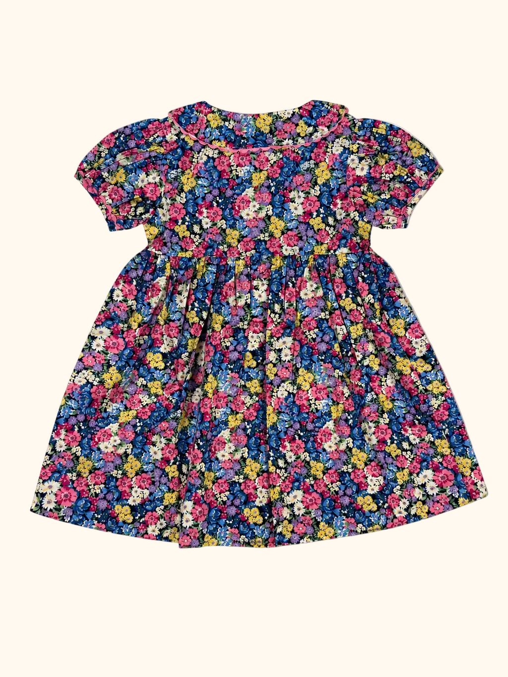 Multicolor Floral Smocked Dress
