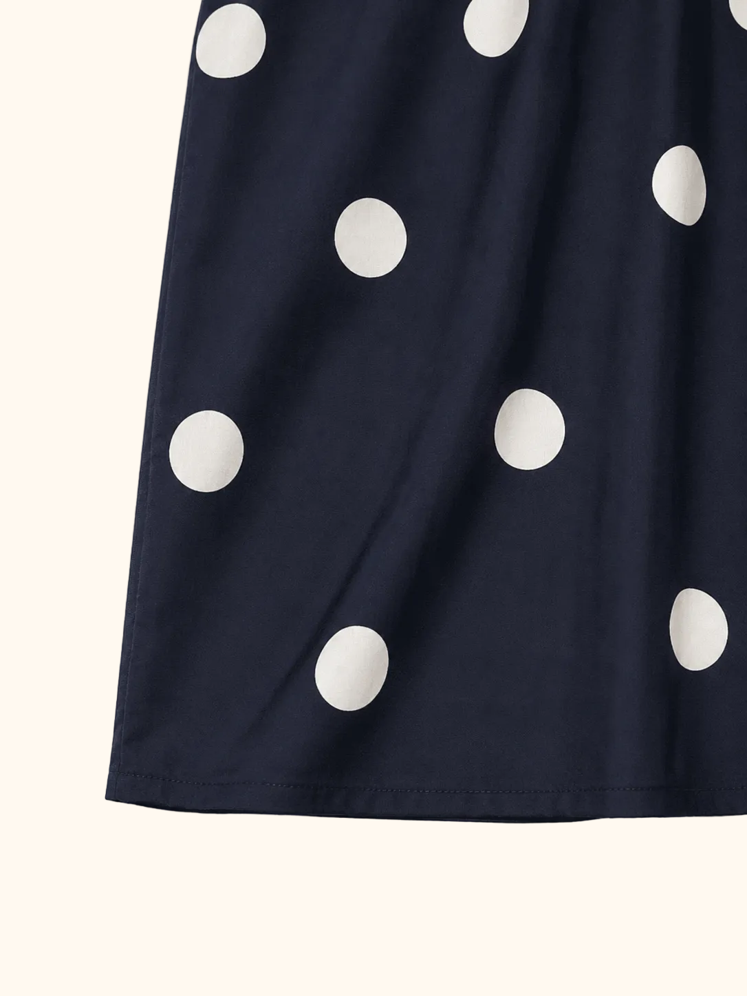 Polka Dotted Navy Blue Dress